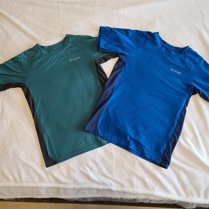 Columbia Youth Omni-Shade 2-shirt Bundle, Youth Large (14/16)